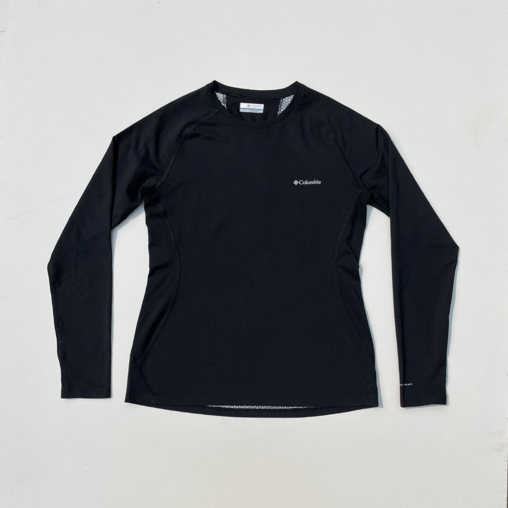 Columbia Omni-Heat 3D Knit Crew II Baselayer Shirt (Black, Size Large)